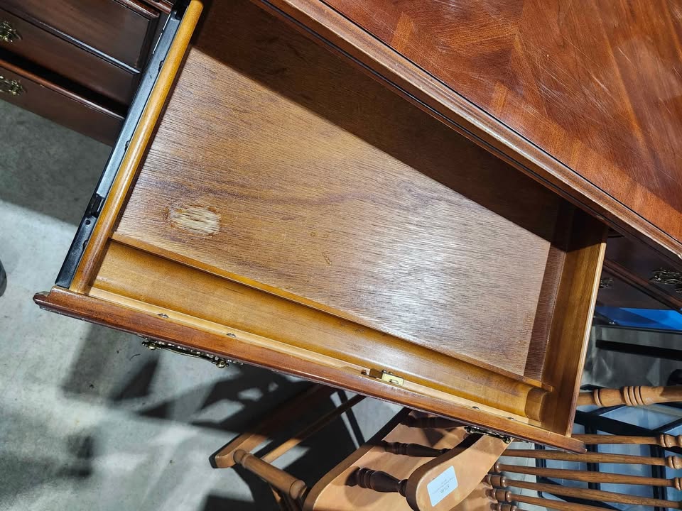 Vintage Solid Wooden Executive Desk