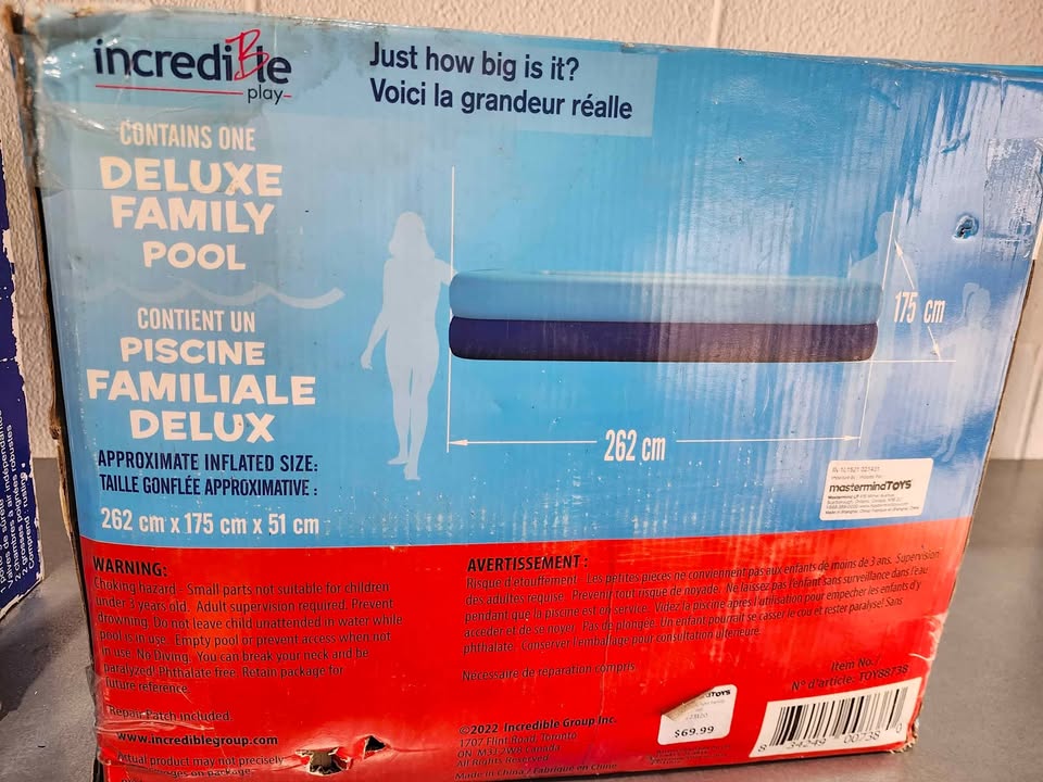 New! 8ft Deluxe Family Pool