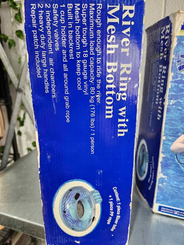 New! Inflatable River Tube with Mesh Bottom - 2 Available