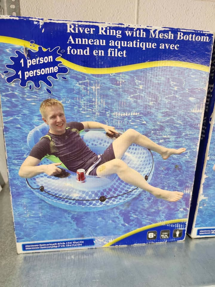 New! Inflatable River Tube with Mesh Bottom - 2 Available