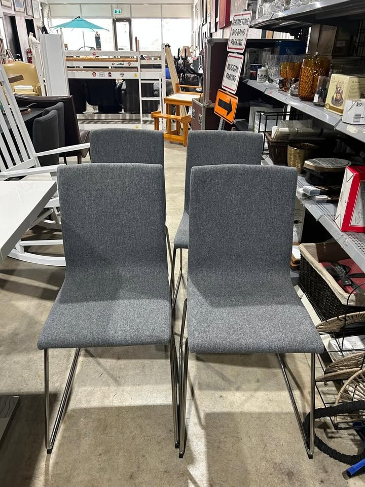 IKEA VOLFGANG Grey Chairs - 4 Available
