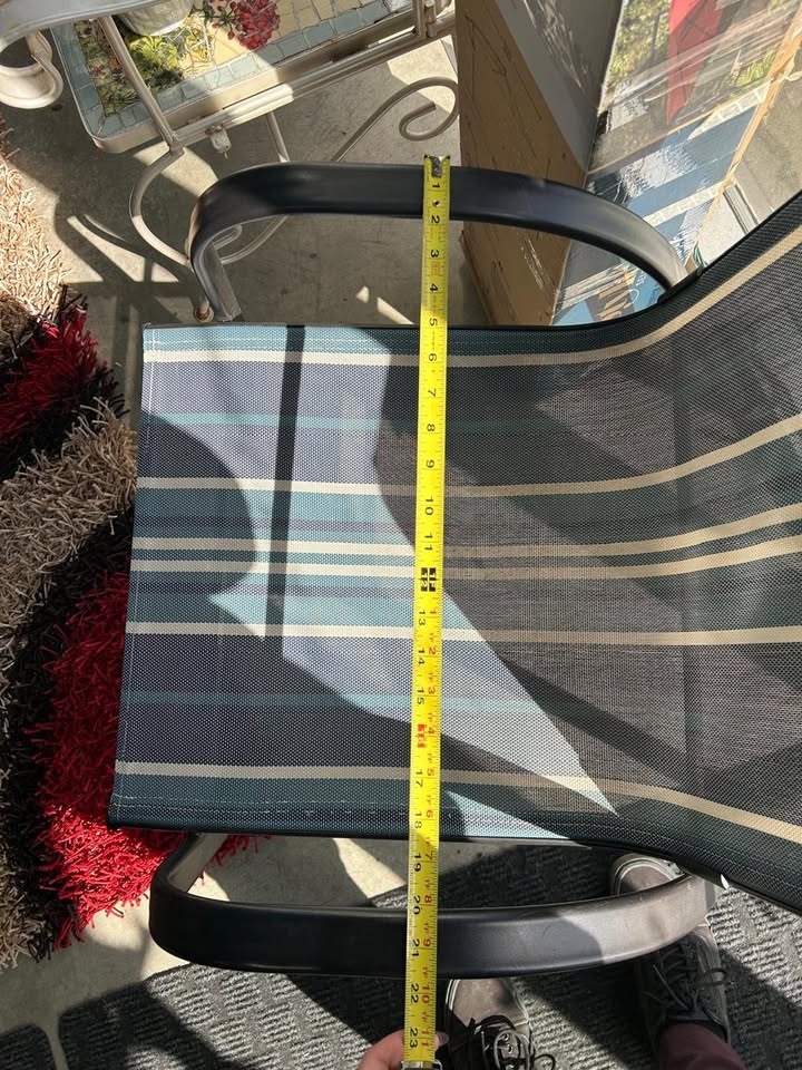 Stripped Sturdy Outdoor/Patio Chair - 6 Available