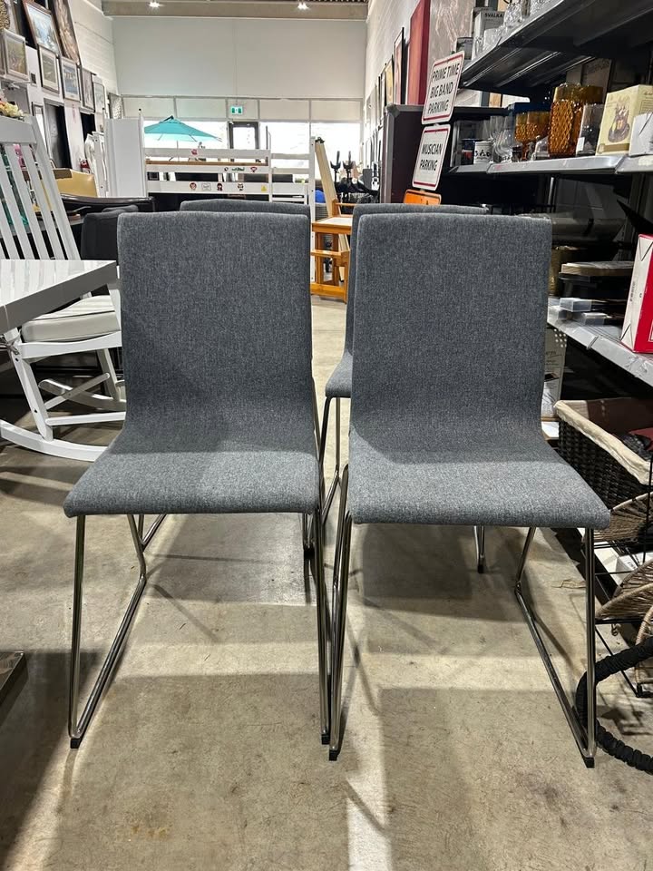 IKEA VOLFGANG Grey Chairs - 4 Available