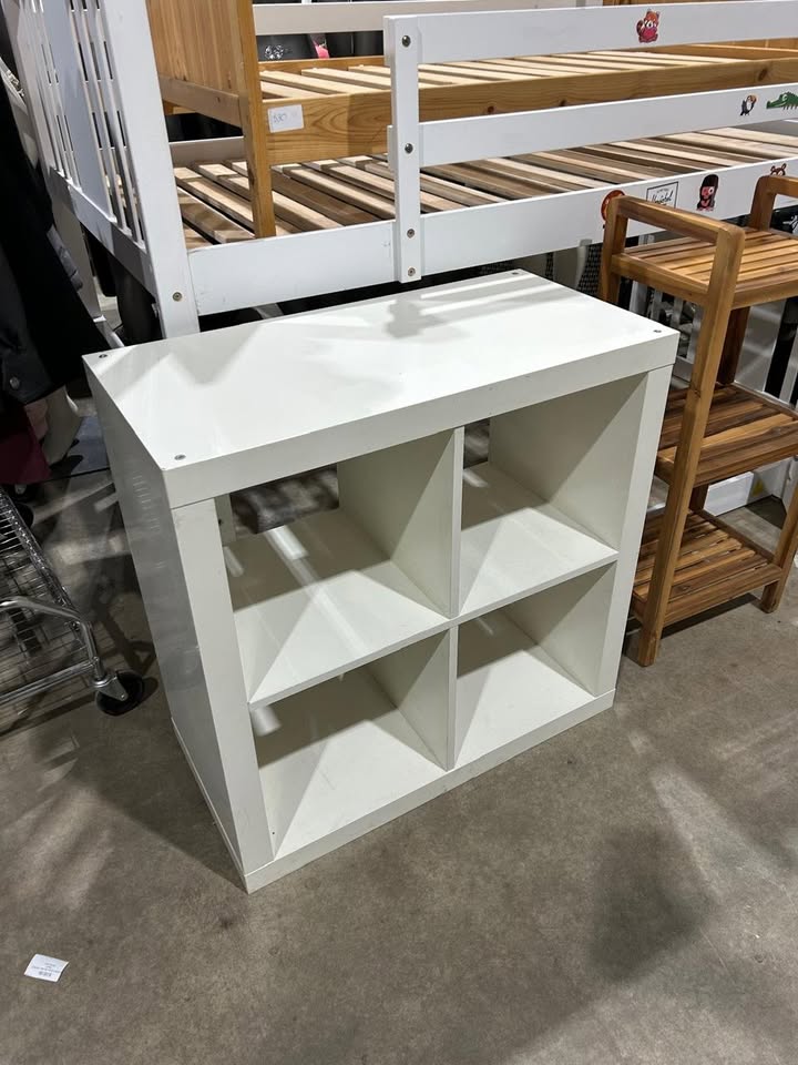 IKEA White Kallax 4 Shelf unit