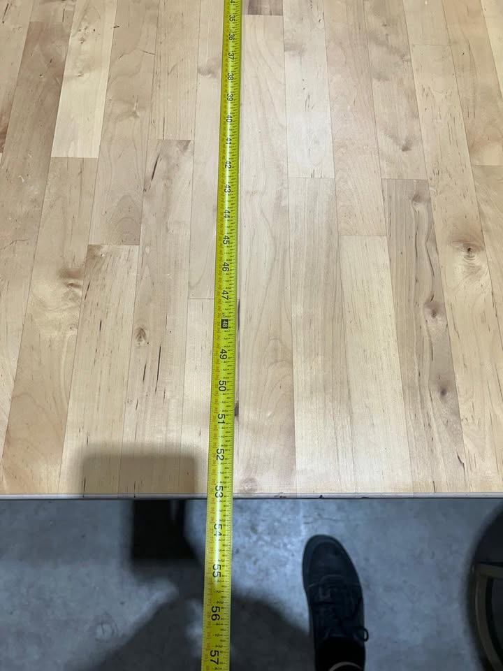 Clear 'Wooden like' finish dinig table