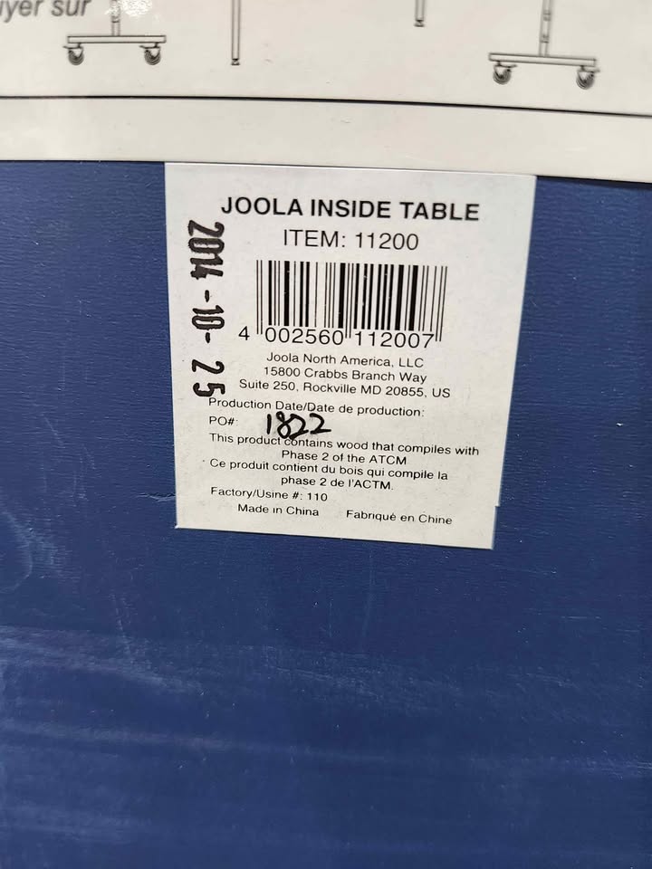 Joola Inside Profressional Table Tennis Table