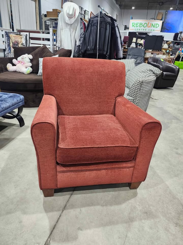 Red Upholstered Armchair - Whittaker Furniture