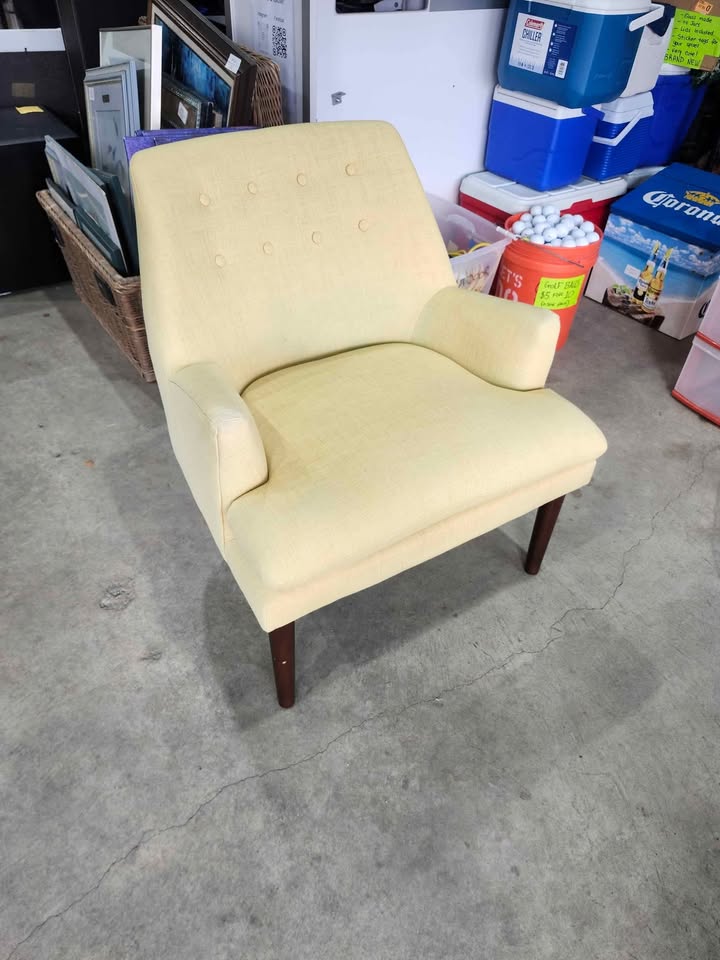 Yellow Accent Armchair