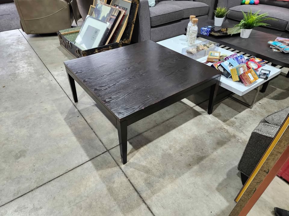 Large Solid Wooden Square Coffee Table