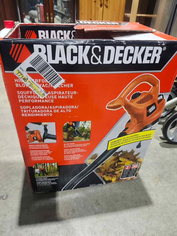 Black & Decker Corded 3-in-1 230mph Blower/Vac/Mulcher