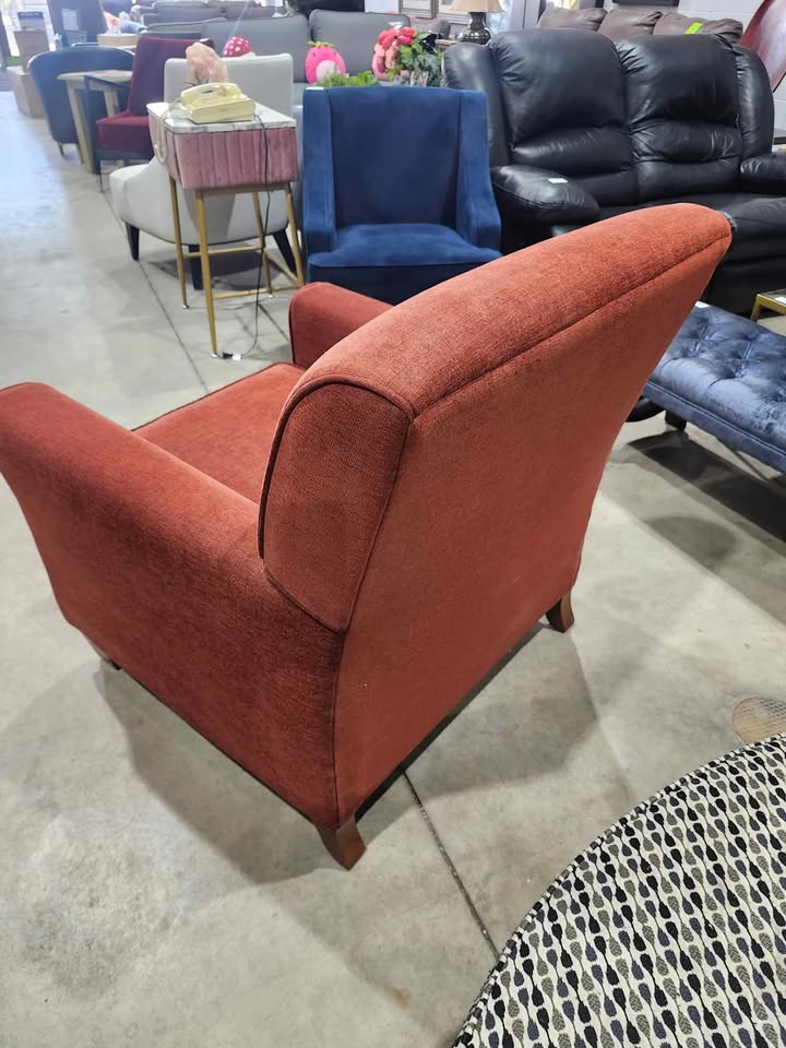 Red Upholstered Armchair - Whittaker Furniture