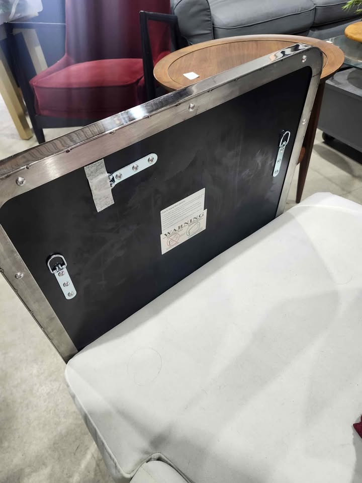 TEHOME Grozdana Rectangle Metal Mirror - 22" x 30" - Chrome