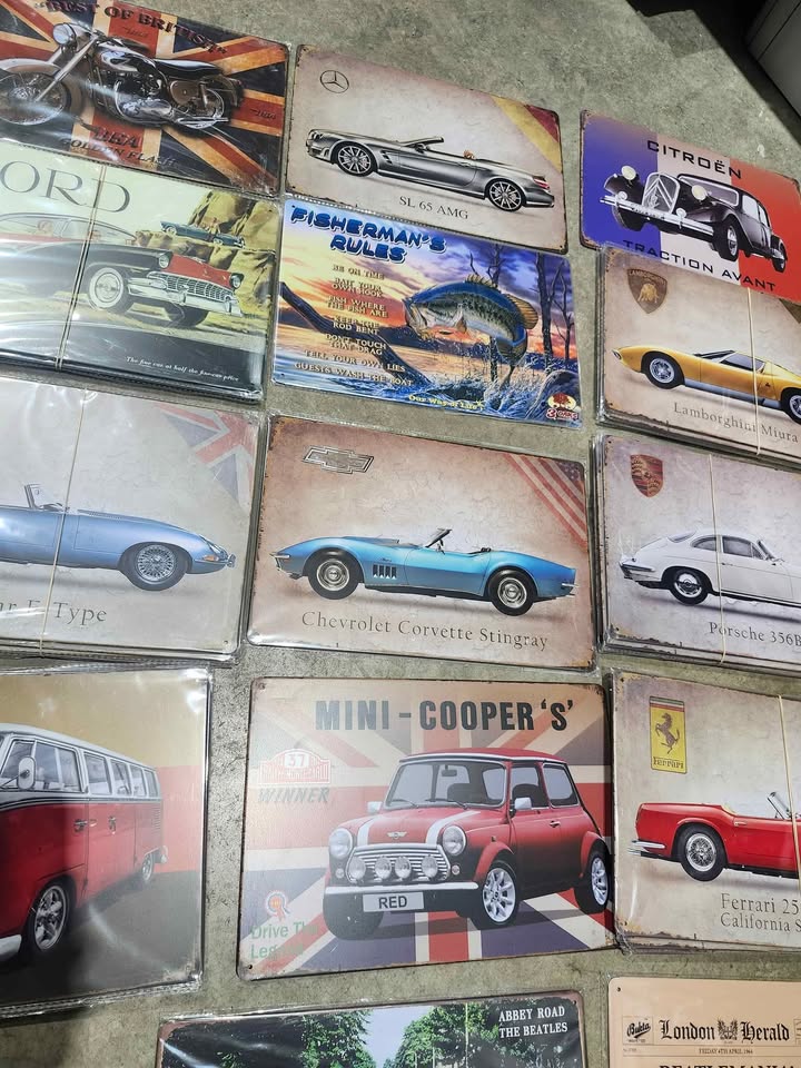 Vintage Metal Signs - 100s available!