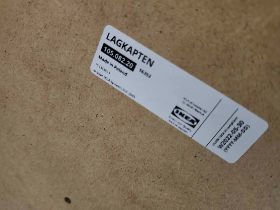 Ikea LAGKAPTEN Large Dining Table/Desk - White
