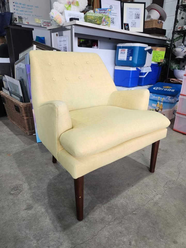 Yellow Accent Armchair
