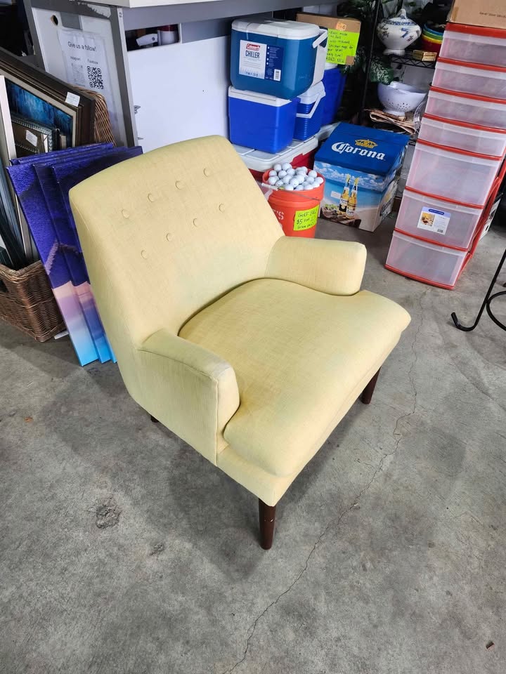 Yellow Accent Armchair