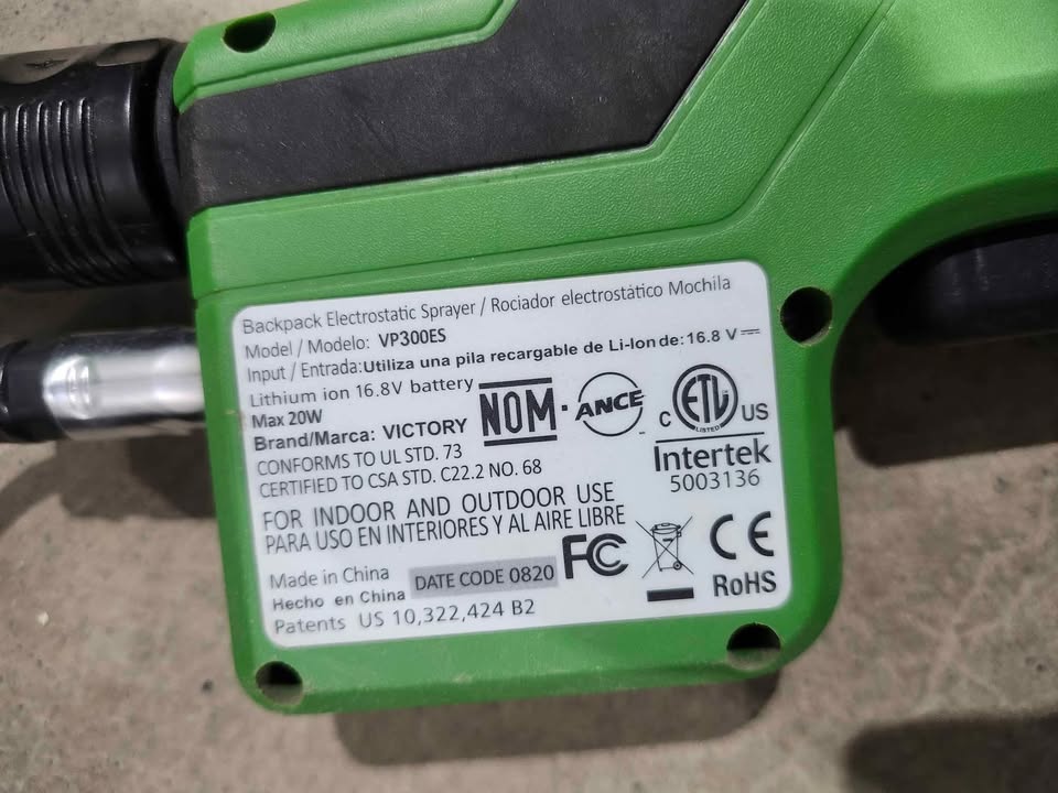 Victory Backpack Electrostatic Sprayer - 2 Available