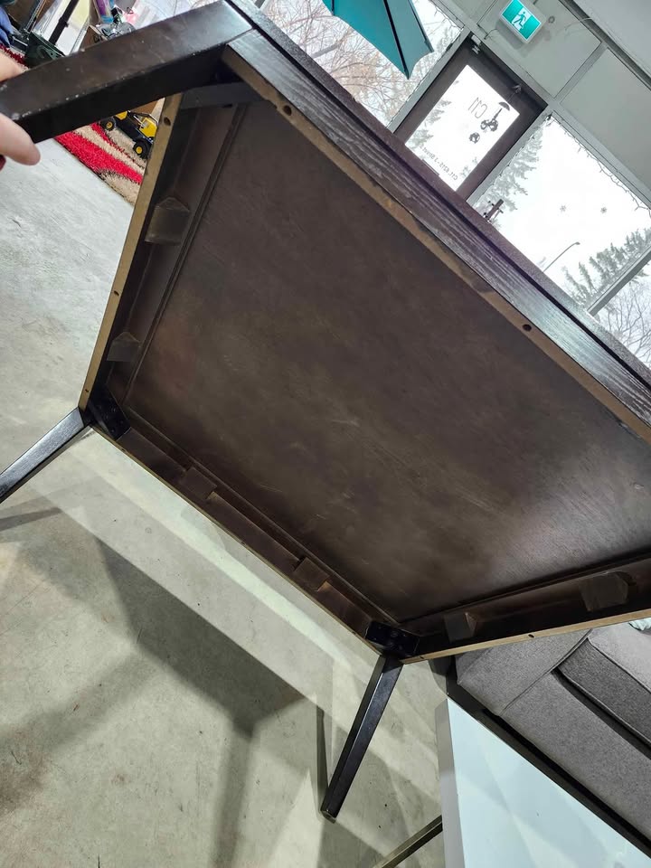 Large Solid Wooden Square Coffee Table