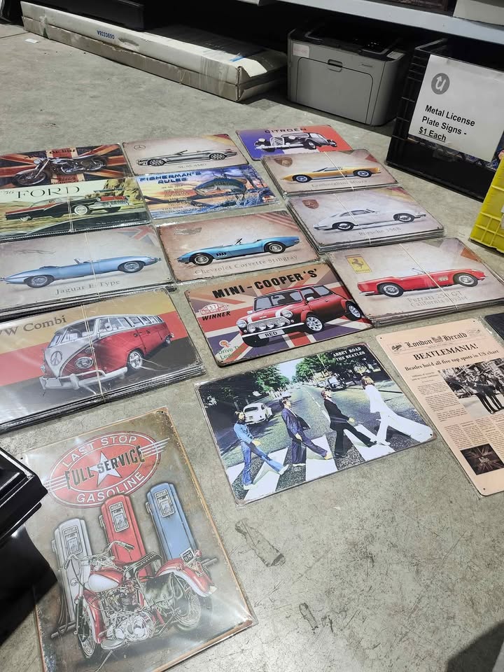 Vintage Metal Signs - 100s available!