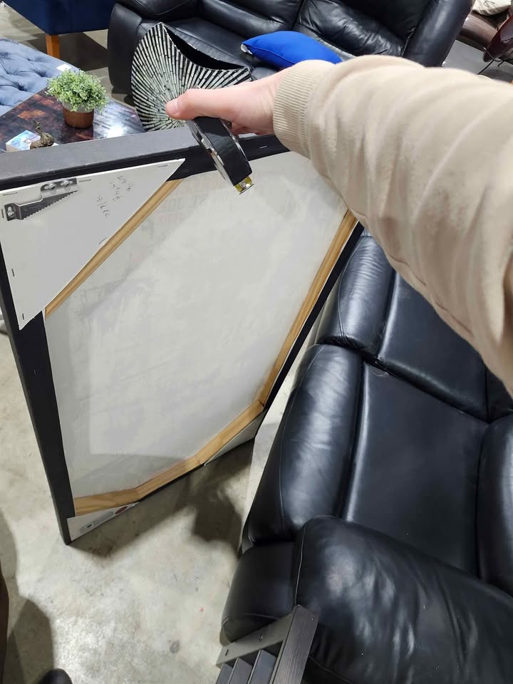 Mixed Media Collage Graffiti Inspired Canvas - 48 x 26"