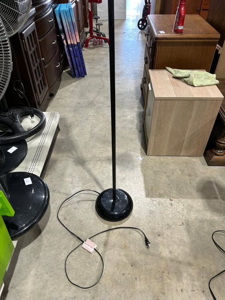 5-Head Black Floor Lamp