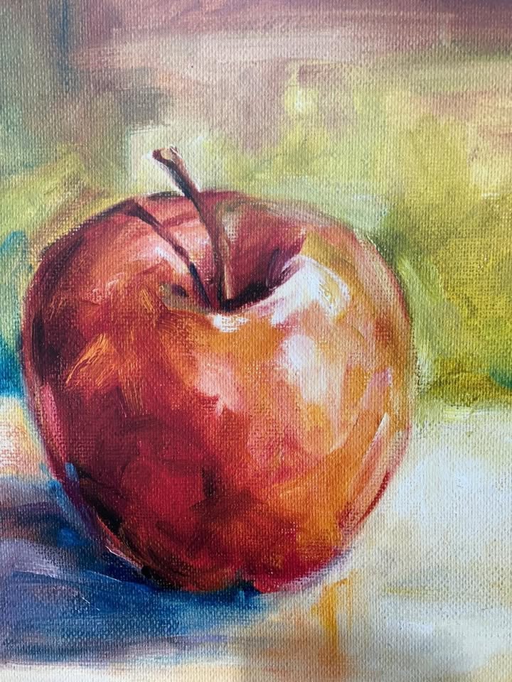 Red Apple Canvas Wall Art