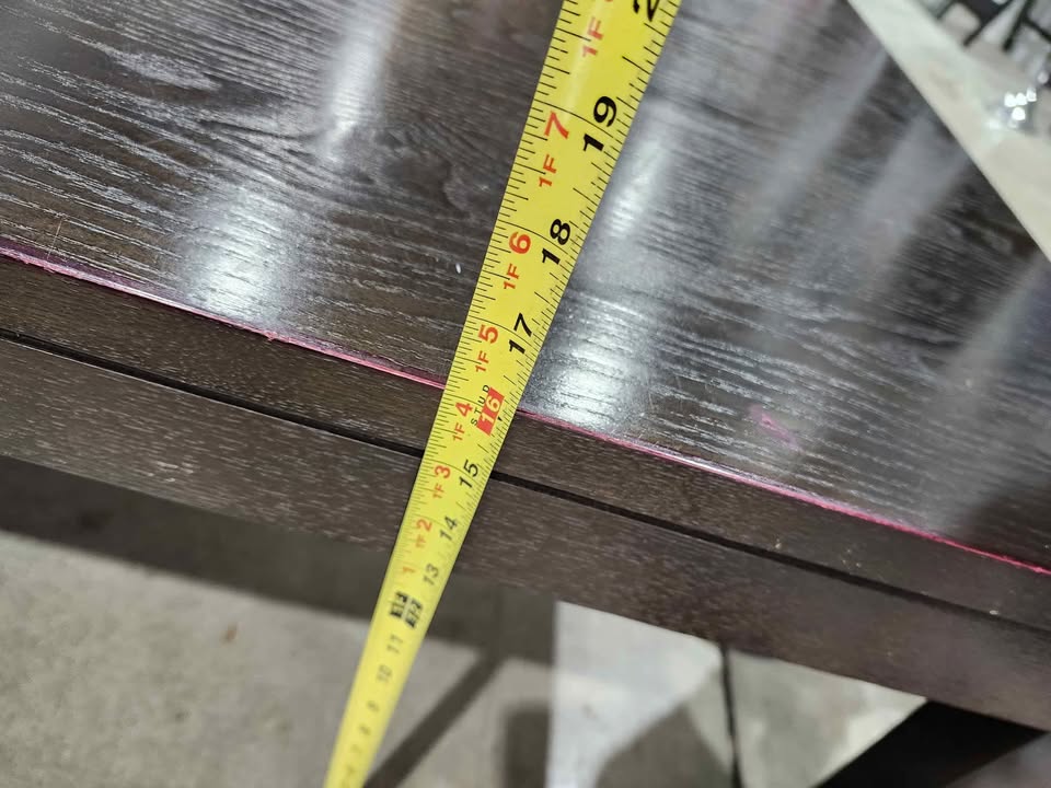 Large Solid Wooden Square Coffee Table