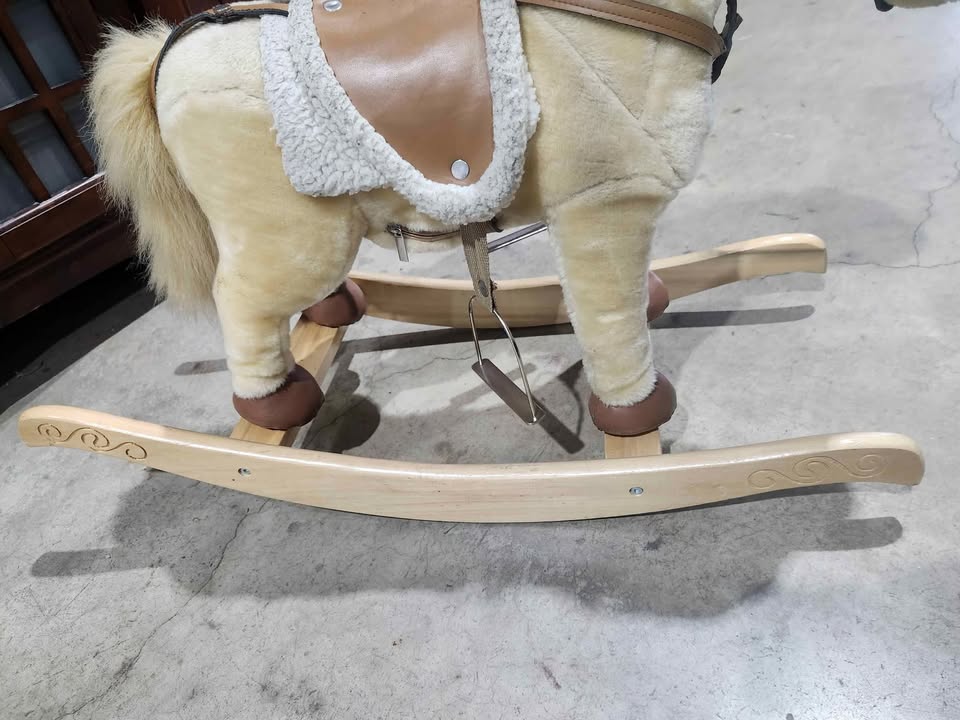 Chrisha Playful Plush Rocking Horse