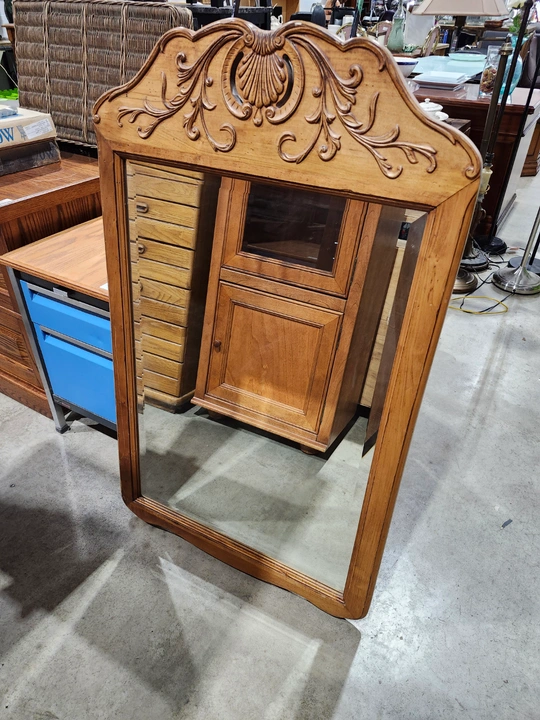 Vintage Ethan Allen Legacy Wooden Wall Mirror