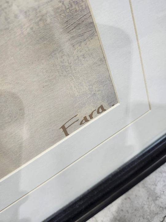 Framed Abstract Art Print w/ Black Frame - The Color Purple