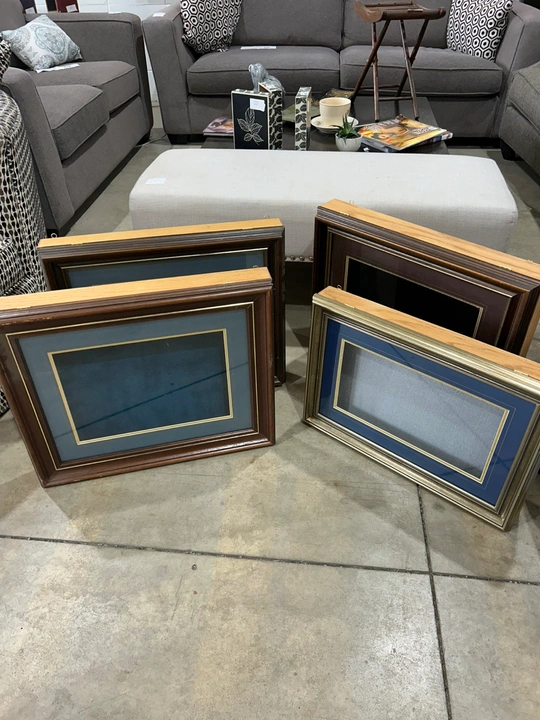 Vintage Wooden Shadow Box Frame with Compartment - 4 Available