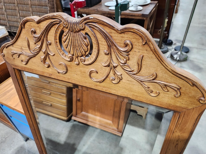 Vintage Ethan Allen Legacy Wooden Wall Mirror