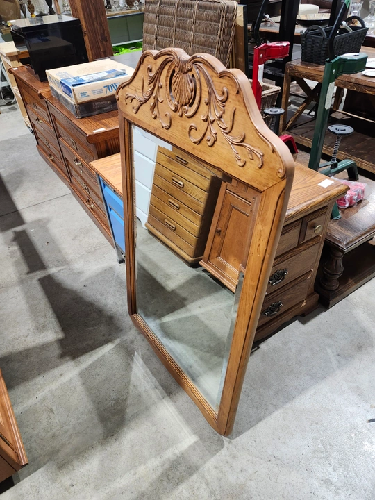Vintage Ethan Allen Legacy Wooden Wall Mirror