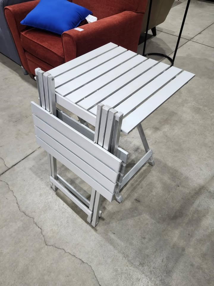 Pair of Portable Aluminum Folding Tables