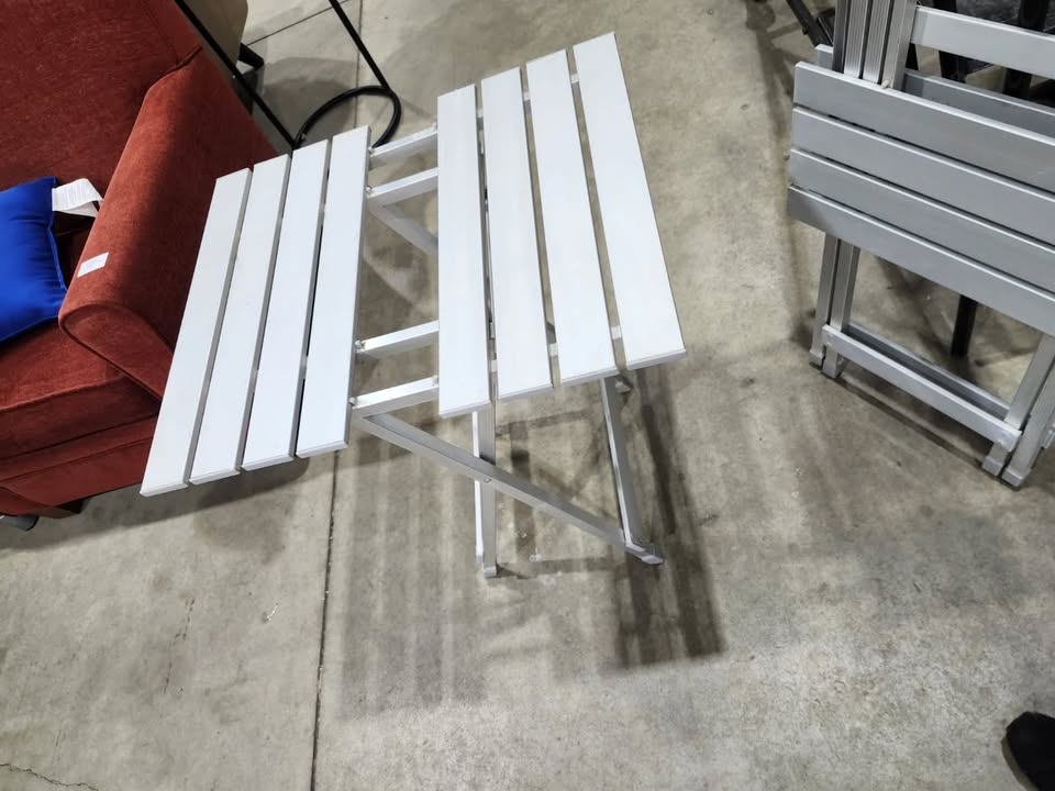 Pair of Portable Aluminum Folding Tables