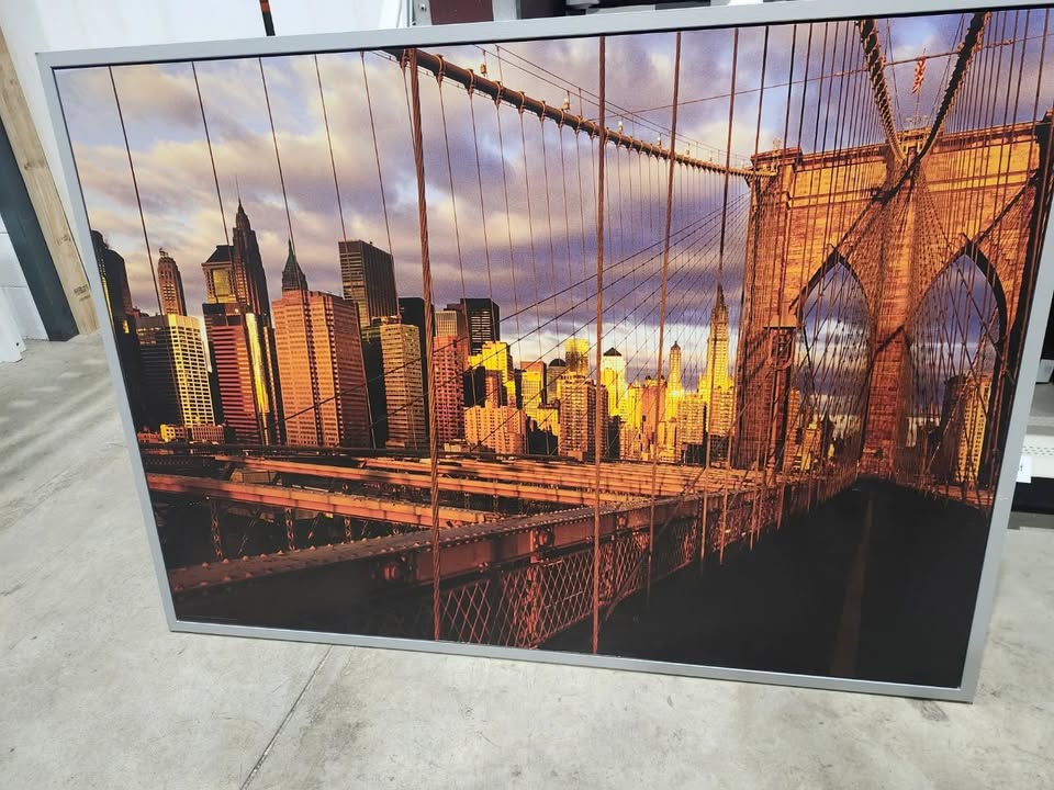 Large Framed Brooklyn Bridge Print