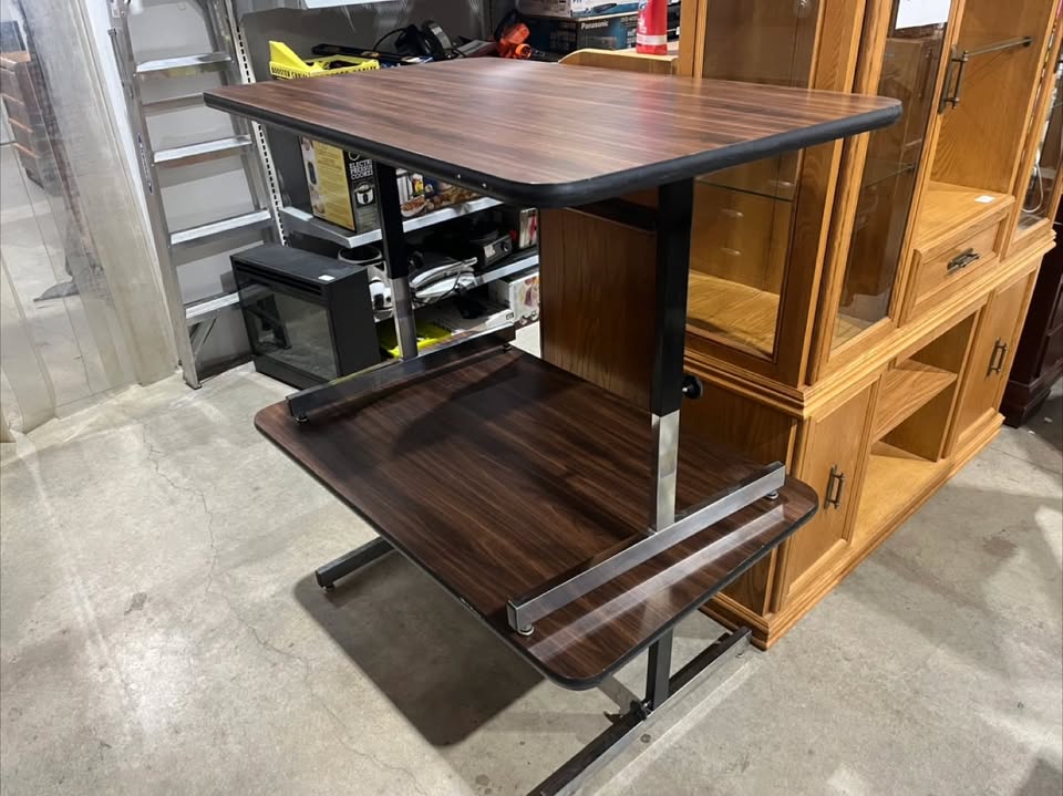 Two Adjustable Height Office Desks
