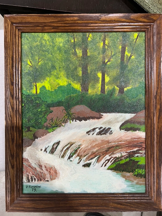 Original P. Faminow landscape painting