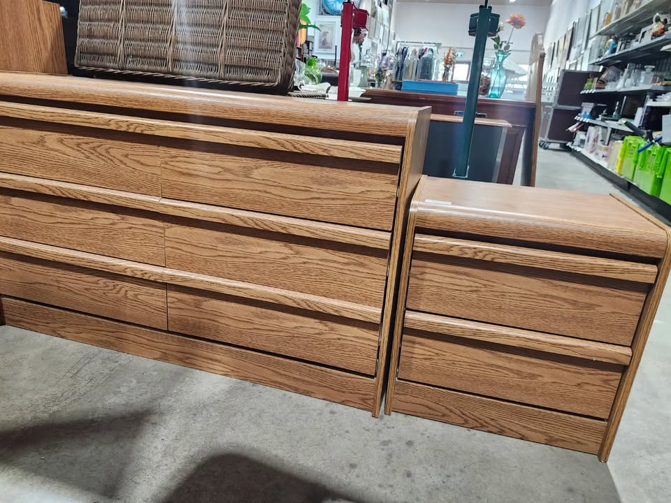 Bedroom Furniture Set - Dresser, Chest of Drawers & Nightstand