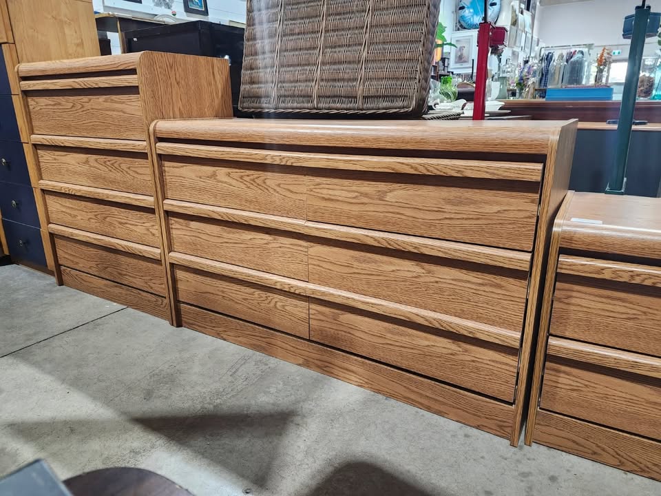 Bedroom Furniture Set - Dresser, Chest of Drawers & Nightstand