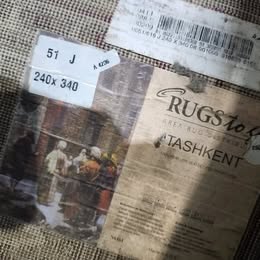 Large Beige Area Rug 11.15ft X 7.8ft