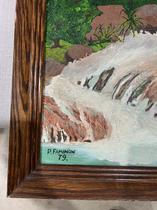 Original P. Faminow landscape painting