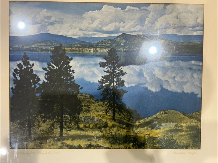 Vintage Okanagan Lake Canadian Pacific Railway Print