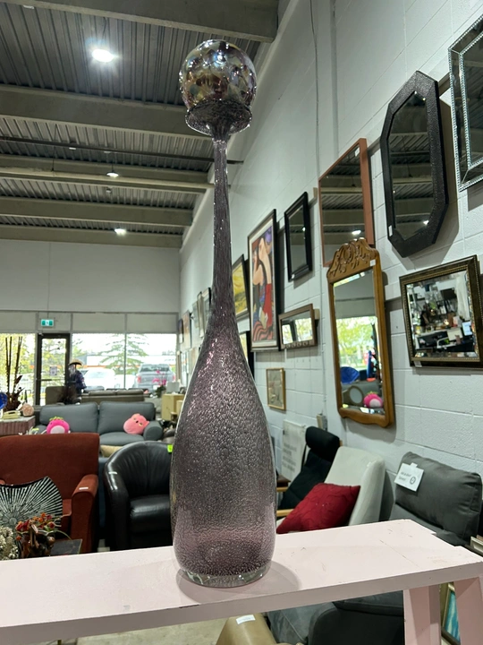 Tall Glass Decorative Sculpture