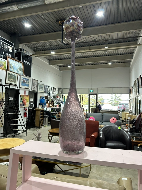 Tall Glass Decorative Sculpture