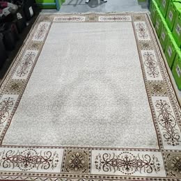 Large Beige Area Rug 11.15ft X 7.8ft