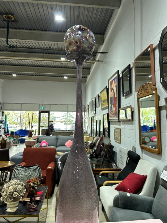 Tall Glass Decorative Sculpture