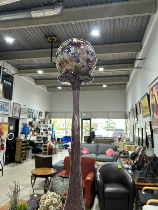 Tall Glass Decorative Sculpture