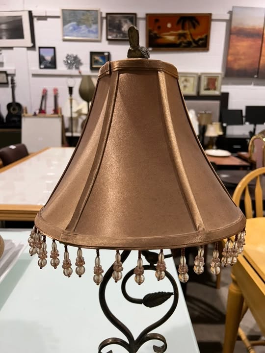 Vintage Elegant Table Lamps with Shades- 2 Available
