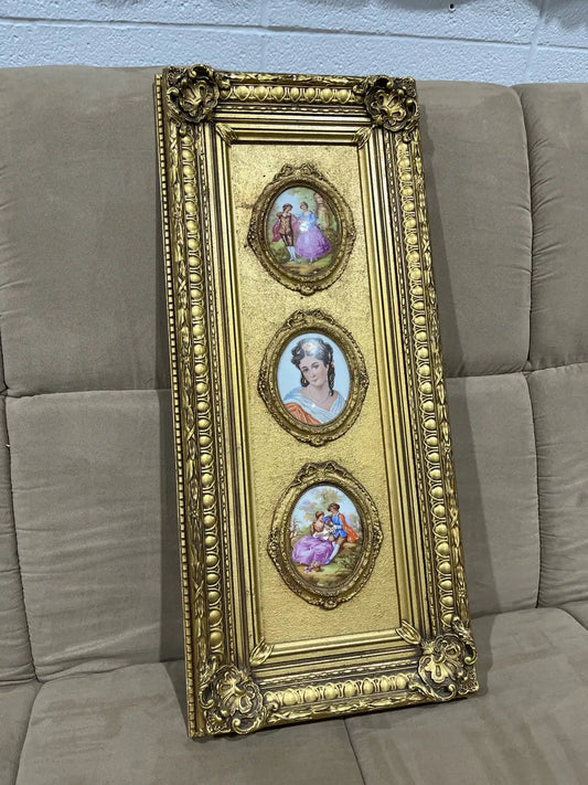 Vintage decor framed fragonard